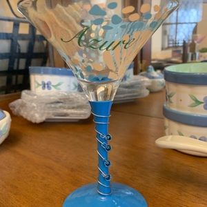 New painted martini glass